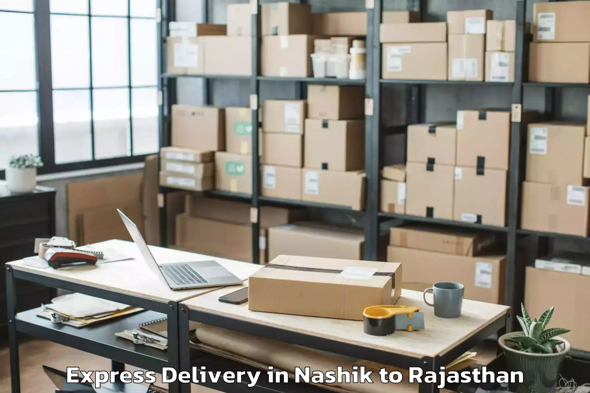 Book Your Nashik to Padampur Express Delivery Today